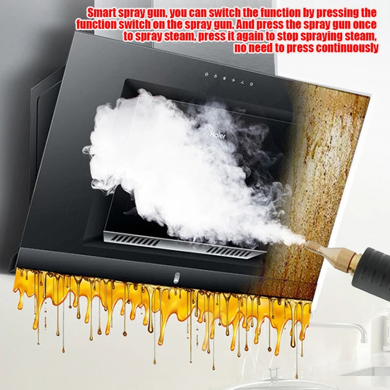 Lavadora de pressão a vapor portátil profissional, 110v/220v, limpador a vapor para carros, casa, cozinha, ar condicionado