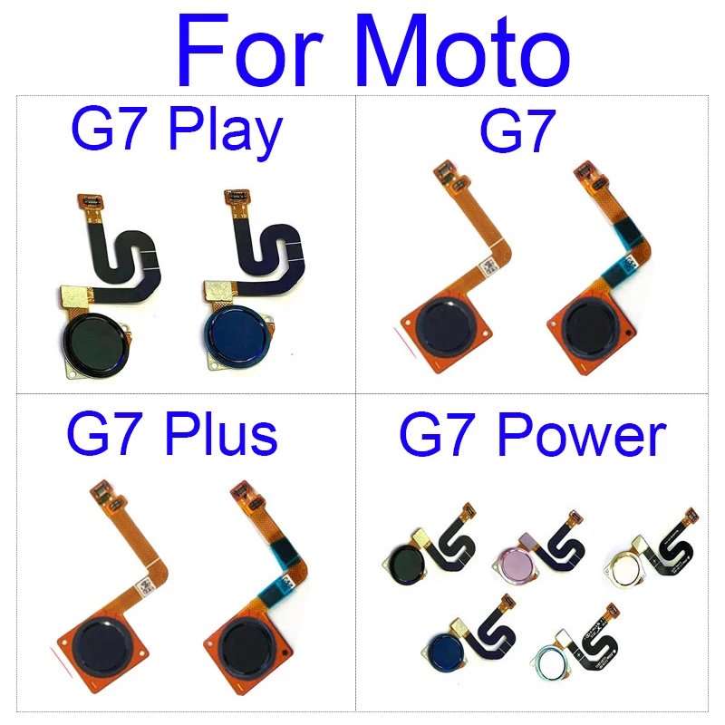 Fingerprint Sensor Return Key Home Menu Flex Cable For Motorola Moto G7 / G7 Plus XT-1965 / G7 Power / G7 Play Repair Parts