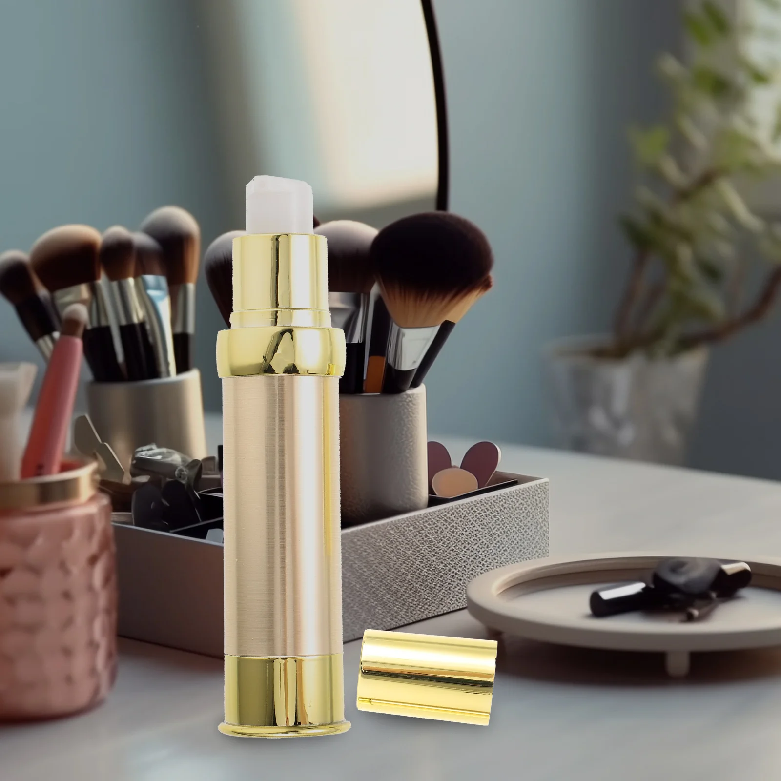 

3 pcs Airless Pump Makeup Bottle 50Ml Portable Travel Dispenser For Liquid Foundation Serum Empty Bottles For Women