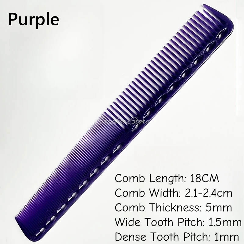 1PC 18cm Professionelle Friseur Haarschnitt Kamm Doppel Headed Anti Statische Hohe Temperatur Widerstand Salon Haar Styling Werkzeuge