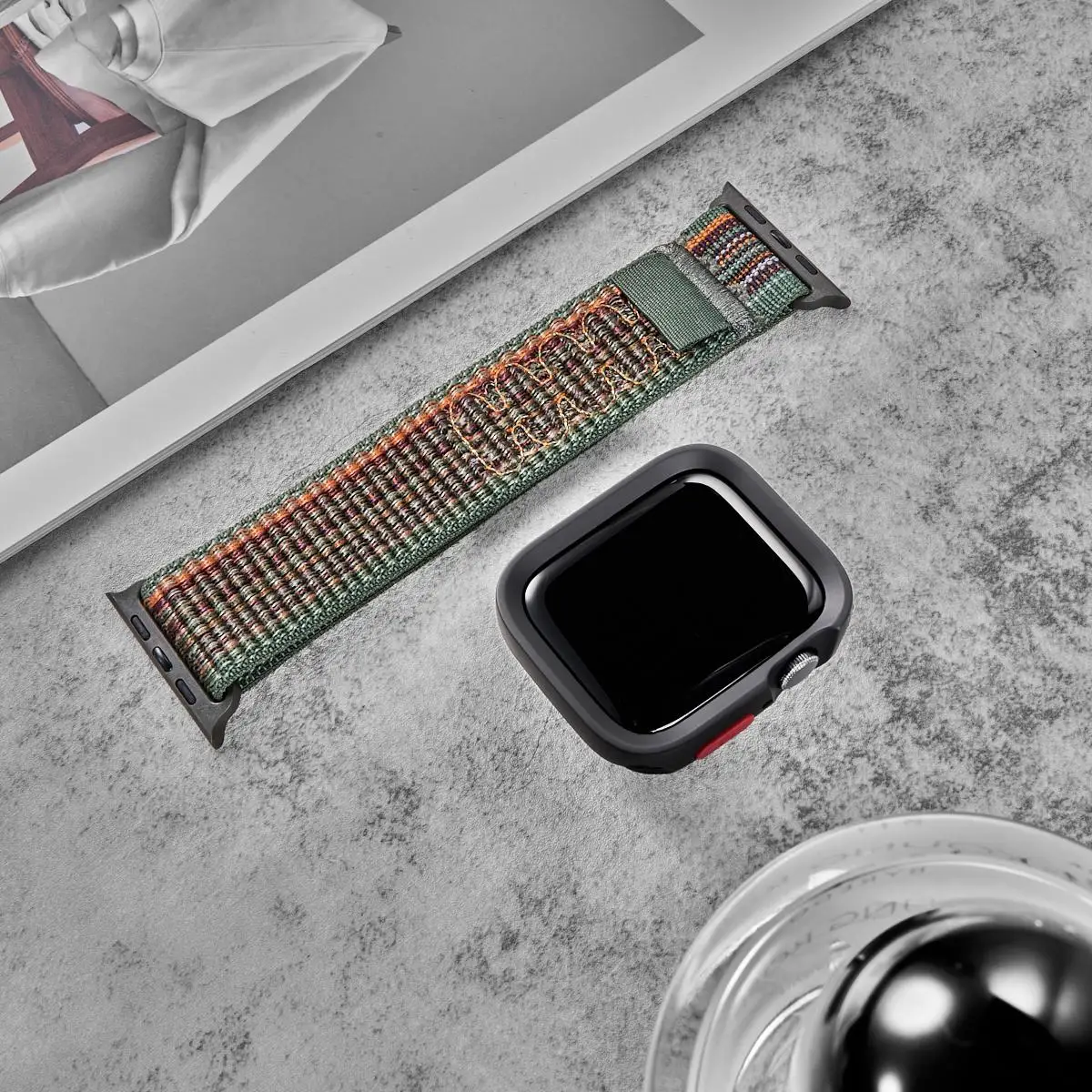 حزام رياضي من النايلون لساعة أبل Ultra3 49mm S11 42/46mm S10 9 8 7 6 5 4 3 سوار حلقة لسلسلة iWatch SE3 Ultra 2 46mm 45m