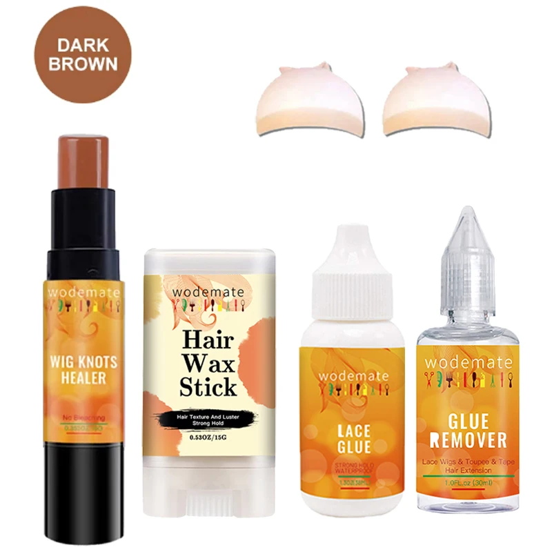 블러드 홀드 레이스 접착제 가발 매듭 힐러, 헤어 왁스 스틱 접착제 리무버, 안전하고 자극적이지 않은 헤어 캡, 빠른 잔류물 없음