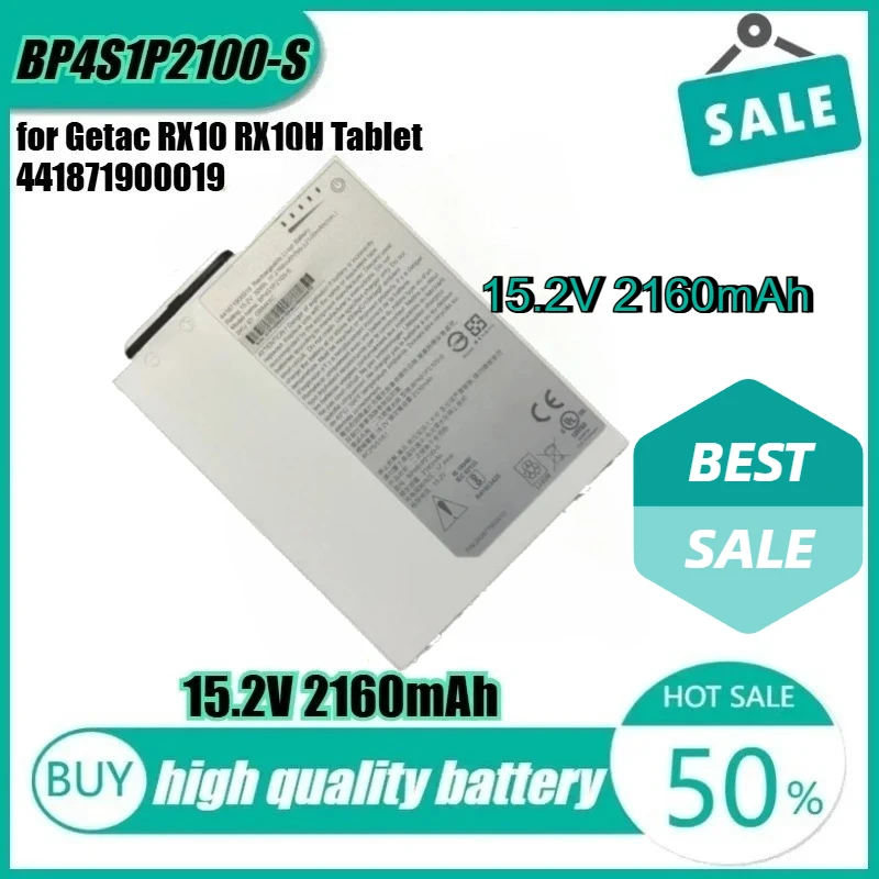 

New High Quality 15.2V 32Wh 2160mAh BP4S1P2100-S Laptop Battery for Getac RX10 RX10H Tablet 441871900019 242871900019