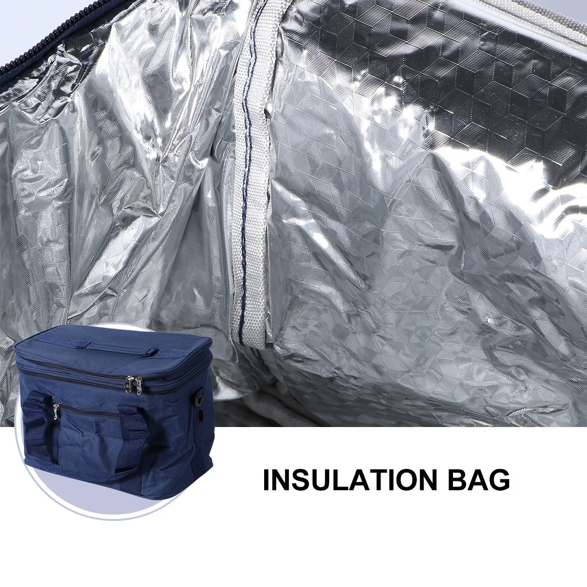 Insulated Lunch Bag Premium Heat Preservation Portable Bento Bag Double Layer Large Size For Office Camping Travel Outdoor Food