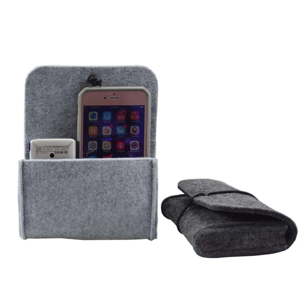 Wool Felt Pouch Sleeve For Macbook Ultrabook Laptop Adapt Mouse Pad Case and Power Bag Charger USB Cable Bag Digtal Storage Bag