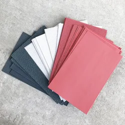 Simulation PVC Roof Tile Materials Model 20x29CM For Diy Making Building Dollhouse Scene Layout Diorama Kits 3Pcs/Lot