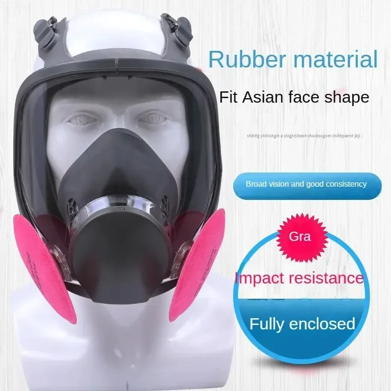 6800 Gas Mask Protective Mask Full TAN Filter Anti-acid Gas Ammonia Gas Paint Special Chemical Dust Mask