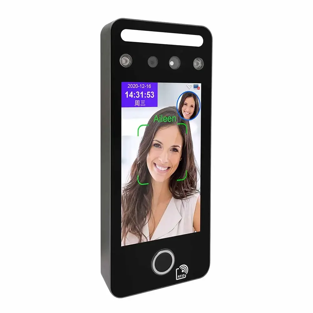 Free API  RFID Reader Facial Fingerprint Recognition Access Control Time Attendance Face Recognition Machine With Cloud