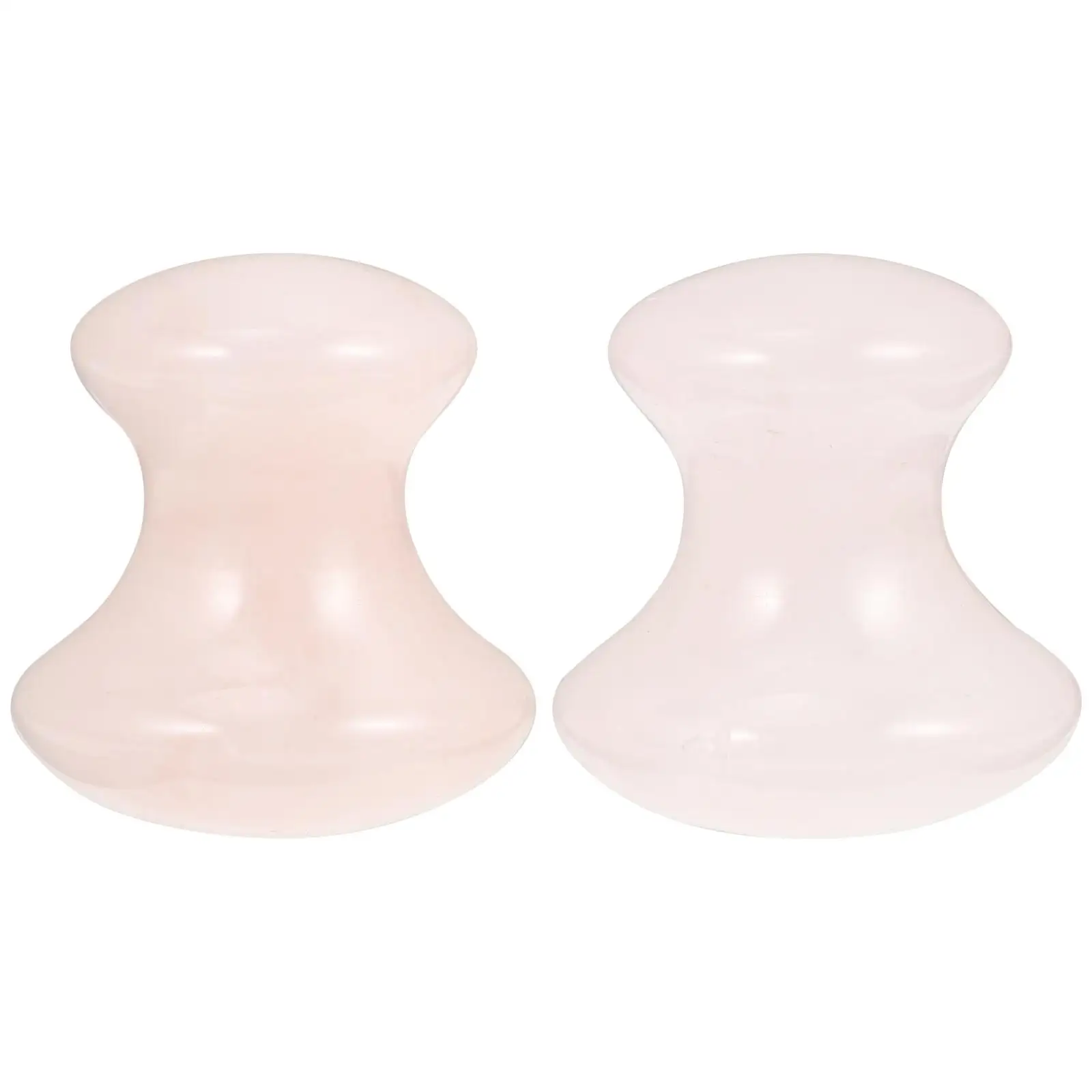 

2 Pcs Mushroom Shaped Jade Scraping Plates Massaging Tools Natural Stone for Face Neck Shoulder Foot Back Pain Relief SPA Tools