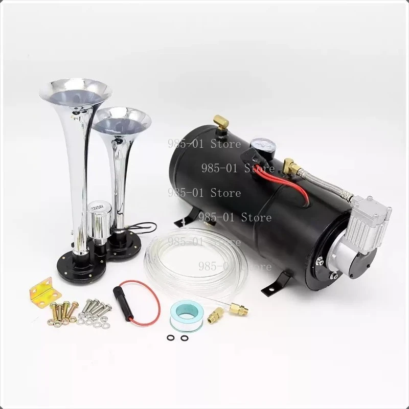 

12V 24V Onboard Air Compressor System with 6L Tank Air Horn Kit for Train Horns