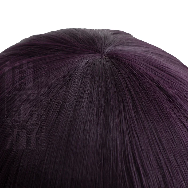 Anime Danganronpa Mikan Tsumiki Cosplay Wig, cabelo sintético resistente ao calor, boné roxo, festa de Halloween, 95-100cm