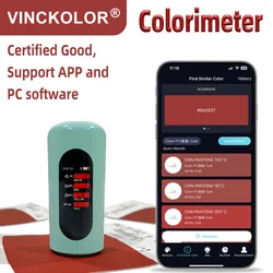 Colorimetro APP Mobile, analizzatore di colore portatile, oltre 30 indice, come RGB,Lab, per corrispondenza dei colori, misurazione della differenza di colore