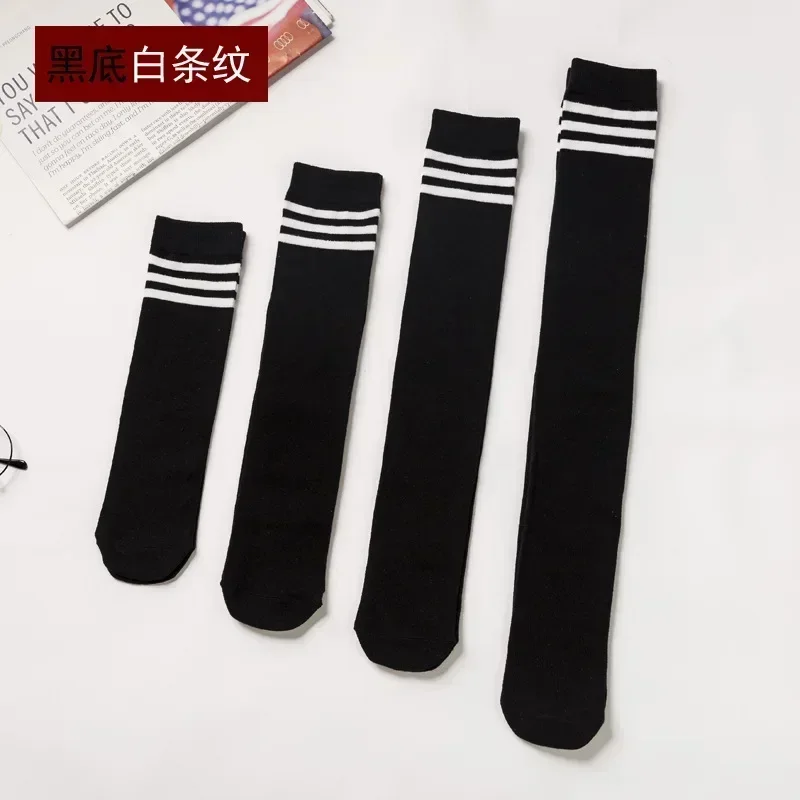 Juvenile Lolita Striped Socks Women Funny Christmas Gifts Sexy Thigh High Nylon Long Stockings Cute Over Knee Stocking Girls