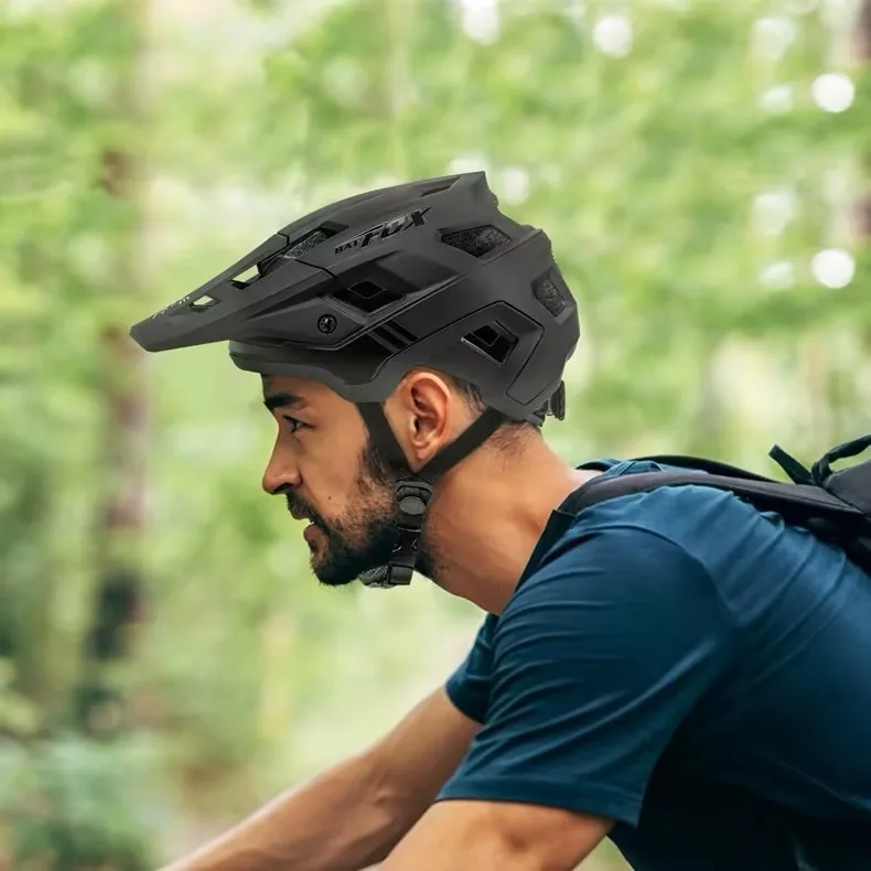 BAT FOX helm sepeda gunung pria, pelindung kepala bersepeda casco para mtb pit balap bingkai cepat