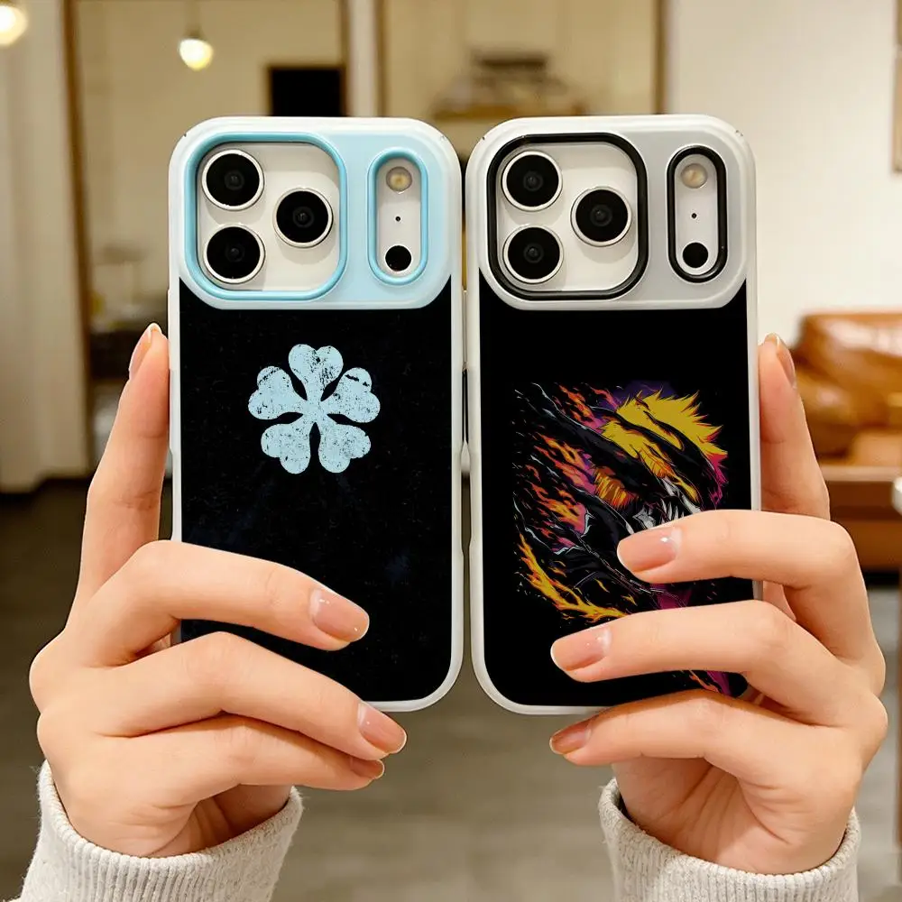 

Anime B-Bleach Phone Case Colorful 2‑in‑1 Jelly Matte Clear Full Protection Case For iPhone 11‑17 Series