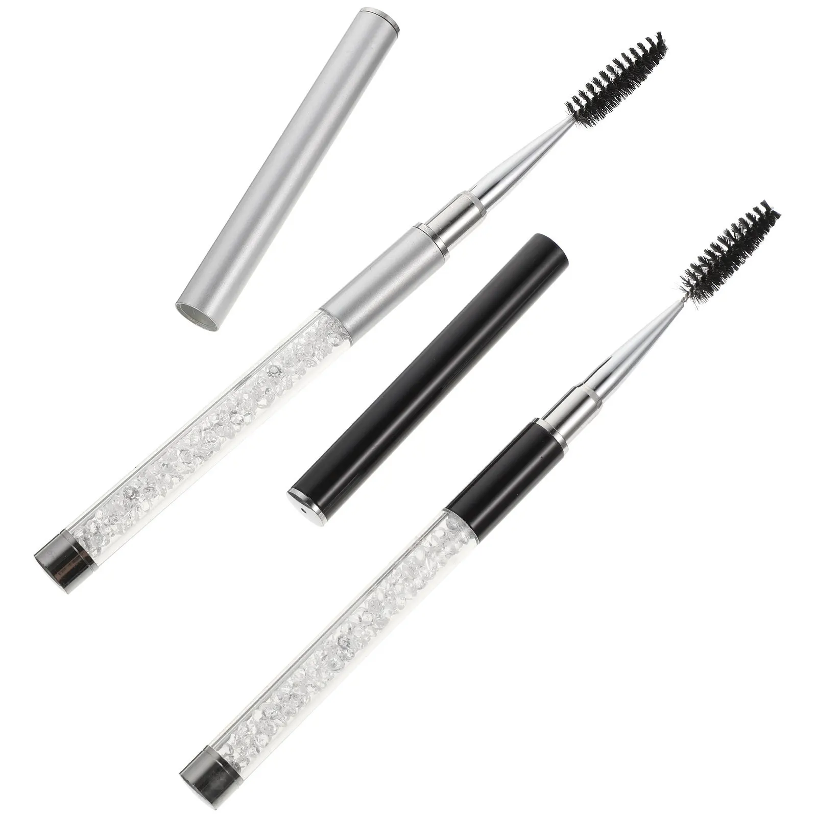 2Pcs Eyelash Brush Eyebrow Comb Lash Makeup Tool for Natural Lash Separation Mascara Makeup Practice Supplies Mascara Wands