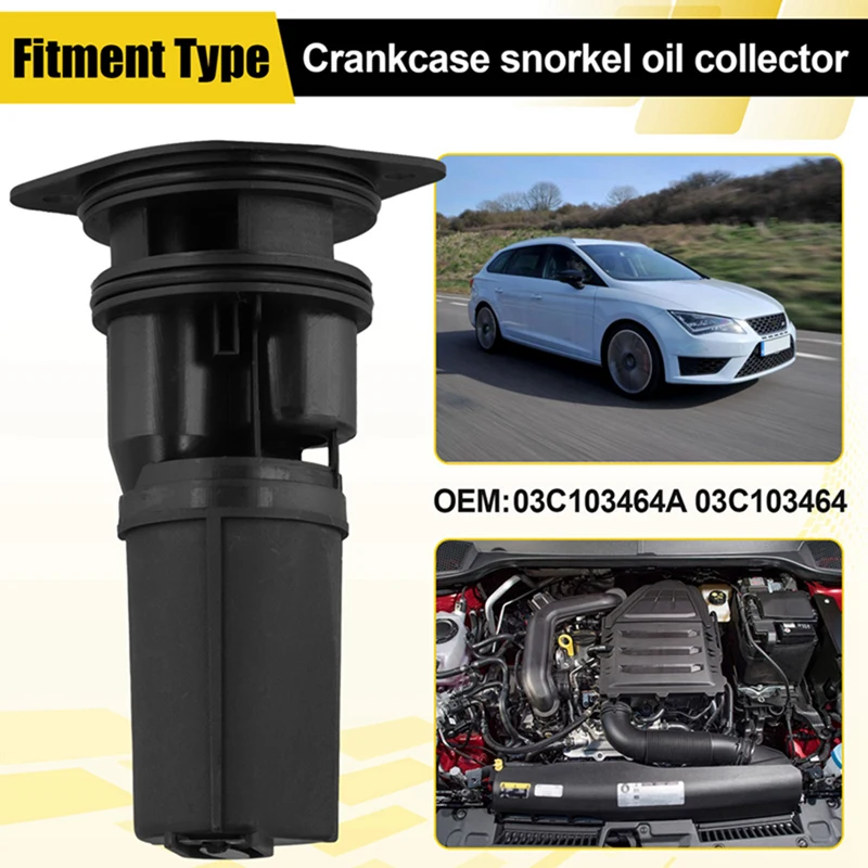 03C103464A Crankcase Breather Oil Trap Upper For  A3 SEAT SKODA VW 2001-2015 03C103464