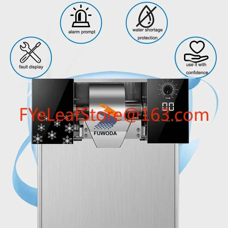 Intelligent 250kg/days Snow Ice Machine Snowflake Ice Maker Milk Snow Ice Shaver Crusher Korean Bingsu Machine