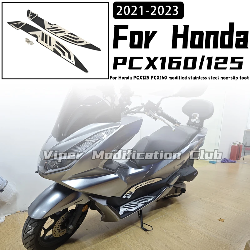 

Для Honda PCX125 PCX160 модифицированная нескользящая педаль из нержавеющей стали 2021 2022 2023
