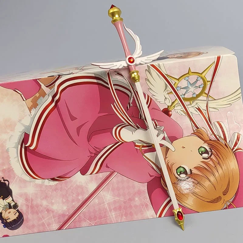 Hot Cardcaptor Sakura Large Metal Star Magic Wand Anime Cosplay Prop Collectible Model Accessory Friend Collection Toys Gift view 5