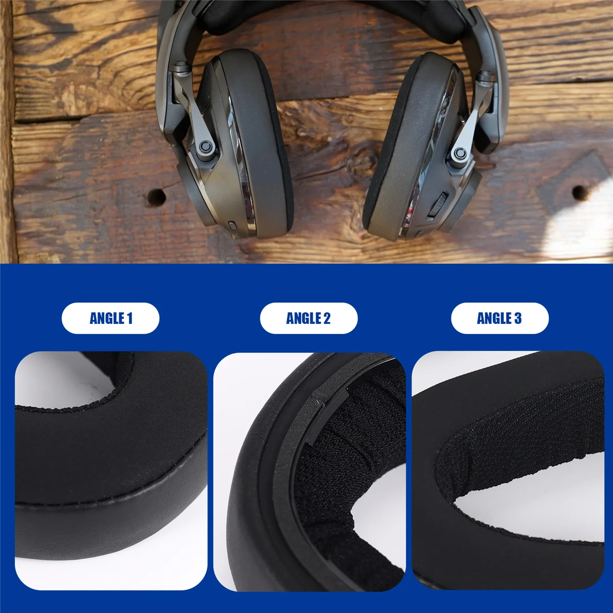 BISM بطانة للأذن وسائد سماعات استبدال أجزاء الملحقات لسماعة الألعاب Sennheiser GSP 670 GSP 500 GSP 600