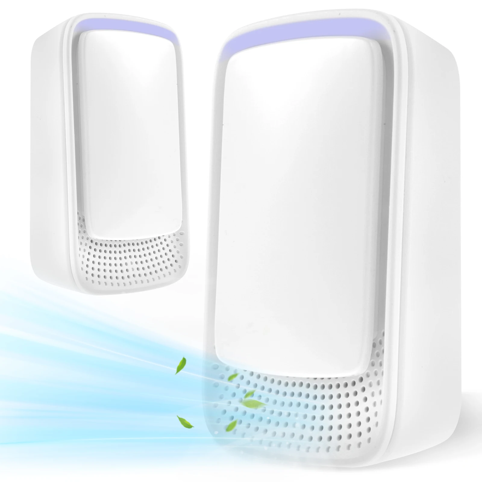 Ionizador de aire enchufable, purificador de aire de iones negativos, purificador de aire portátil, ionizador pequeño, purificador de aire sin filtro, 2 uds./1 Uds.