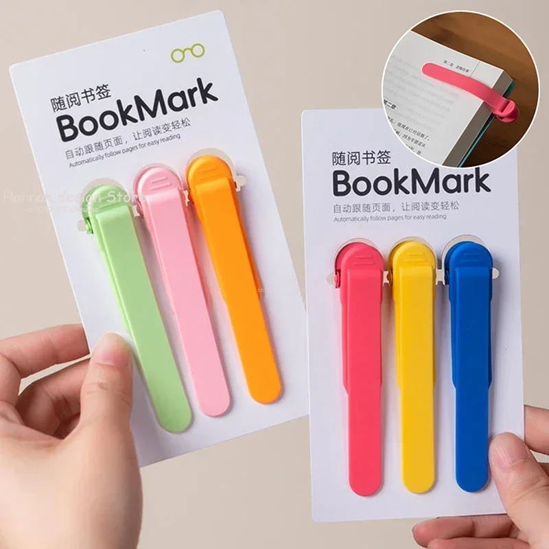 3/1pcs Smart Bookmark Silicone Book Mark Book Spare Parts Accessories Parts For Reading Lovers Bookmarks For Men Women