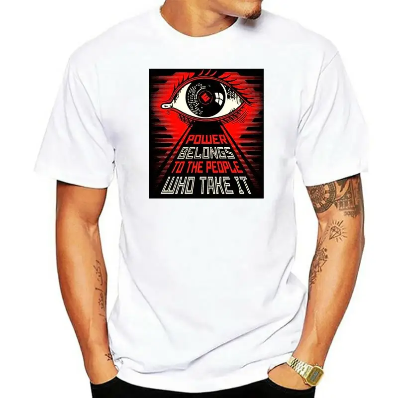 Mr Robot Illuminati Eye Obeyed Style T Shirt Fashion Printing Clever Men T ... Round Neck T-ShirtRound Neck T-Shirt