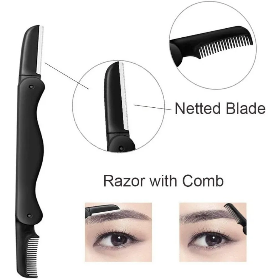 Summer Eyebrow Razor, 5 in 1 Eyebrow Kit, Professional Eyebrow Grooming Set, Eyebrow Trimmers Set for Women and Men