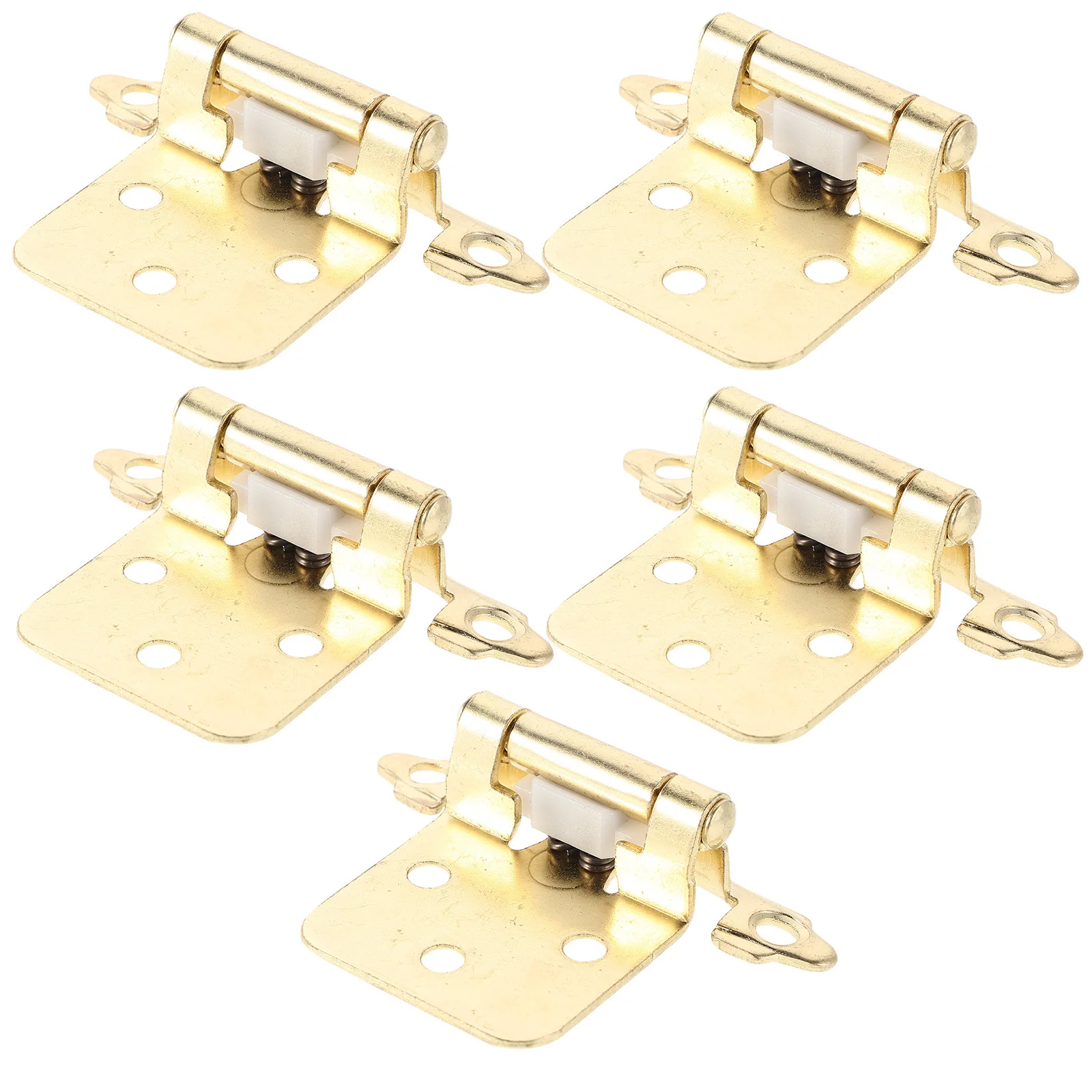

5Pcs Rv Semi-Hidden Door Hinges Self-Closing Spring Heavy Duty Cabinet Auto Closing Hardware for Camper Trailer Kitchen