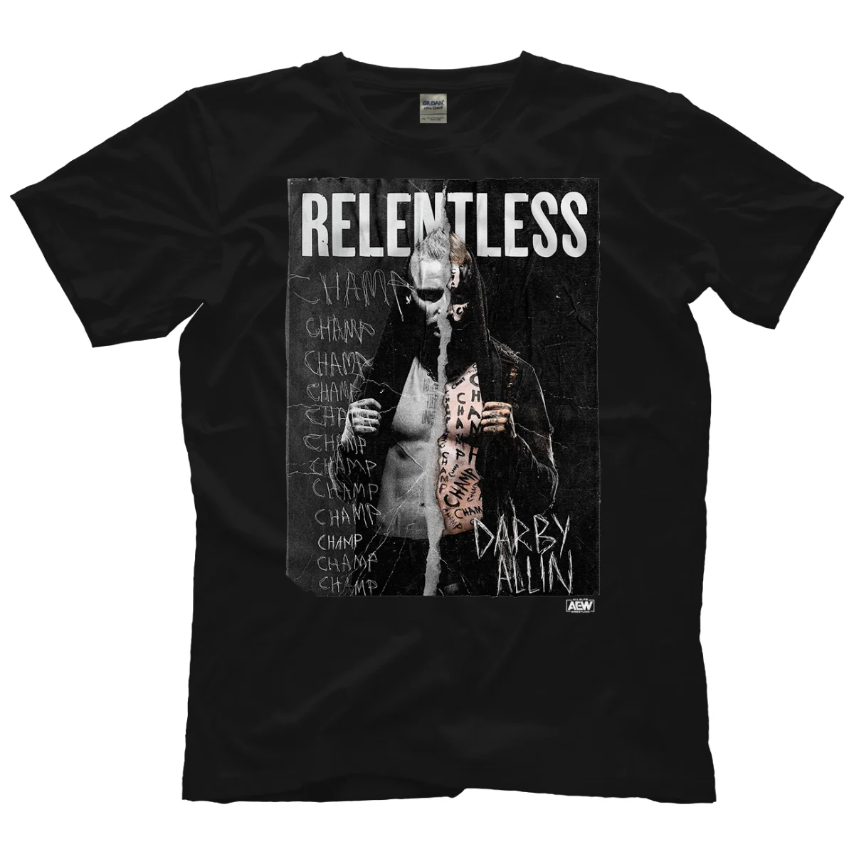 Darby Allin Relentless Champ AEW Official T Shirt long or short sleeves