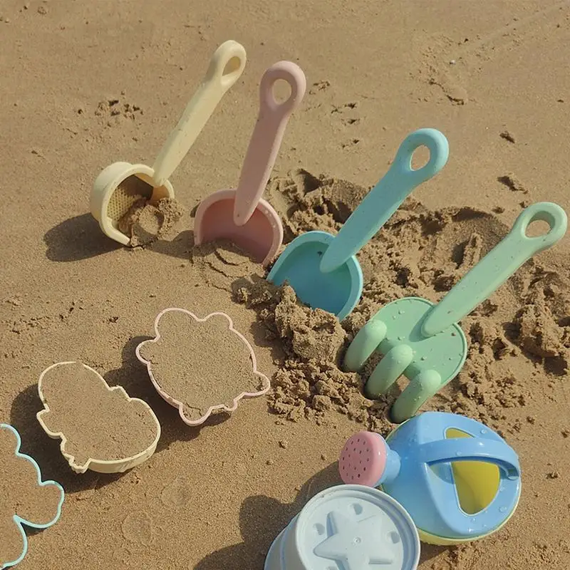 Sand Toys Foldable Sand Bucket Toys 11pcs Summer Beach Play Set Toddlers Animal Sand Molds For kids toys and games accessories