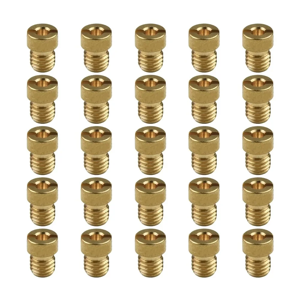 25pcs Motorcycle Carburetor Nozzles Main Jet 55-115 M5 Accessories For Dellorto Carburetor PHBG SHA 5mm Main Jet Set Nozzles