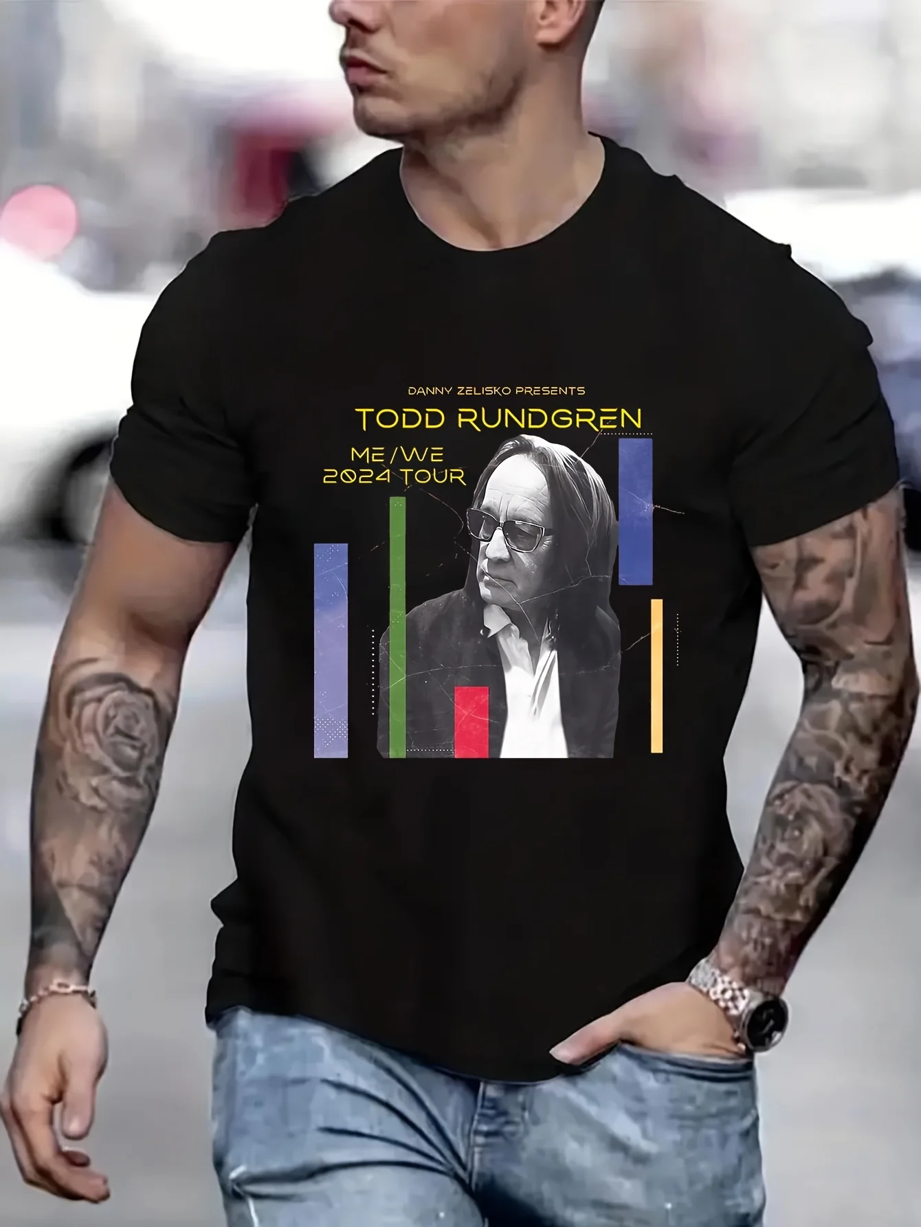 

Red Todd Rundgren ME WE 2024, одежда, мужские футболки с рисунком, мужская дизайнерская одежда, футболки большого размера, мужской топ B5024285