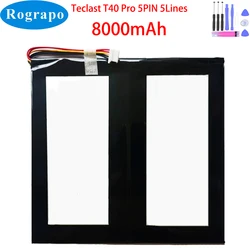 New 3.7V 8000mAh Tablet PC Battery For Teclast T40 Pro T40Pro 5 Wire Plug