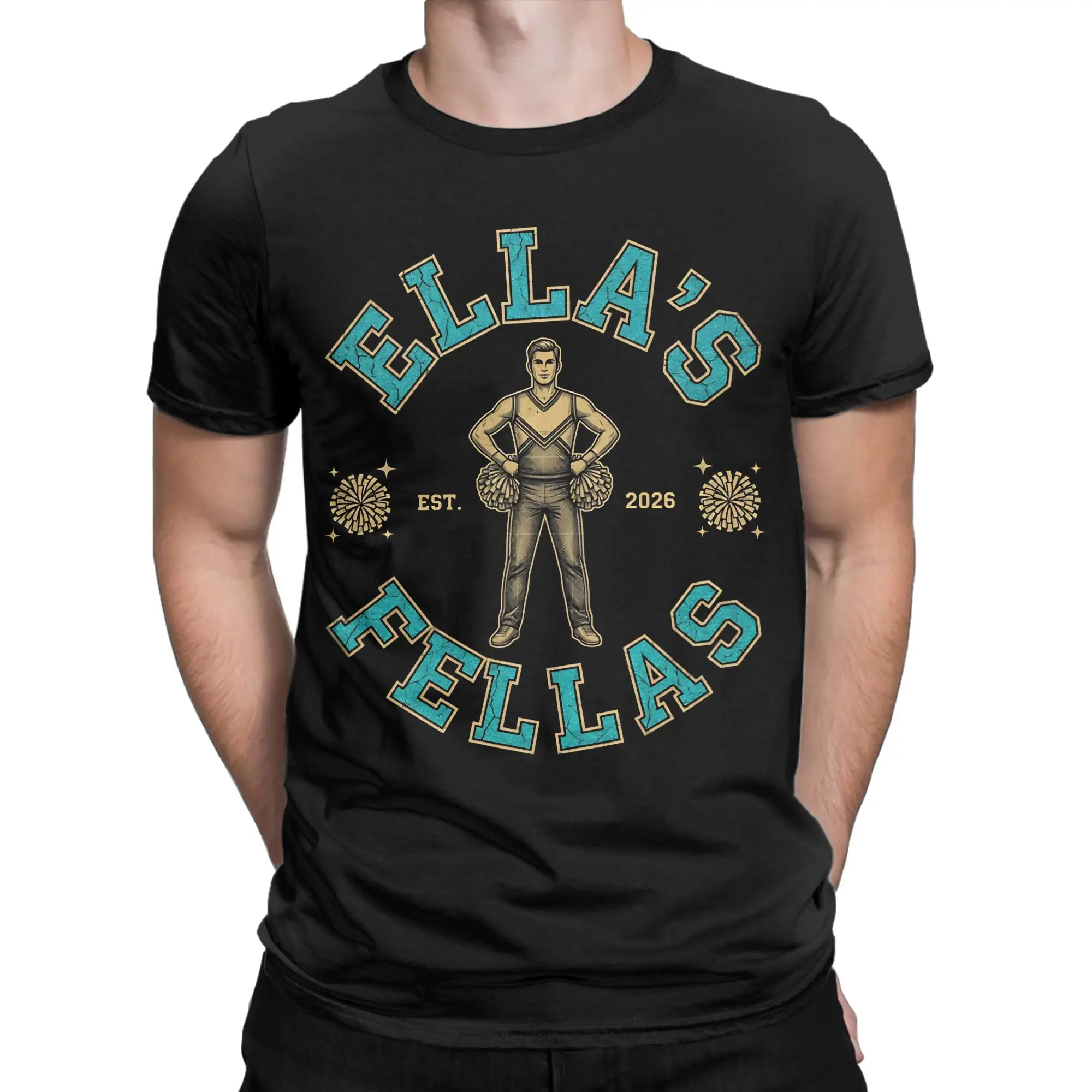 Men Women T-Shirt Member of the Ellas Fella Club Novelty 100% Cotton Tees Short Sleeve  T Shirts Crewneck Tops Plus Size