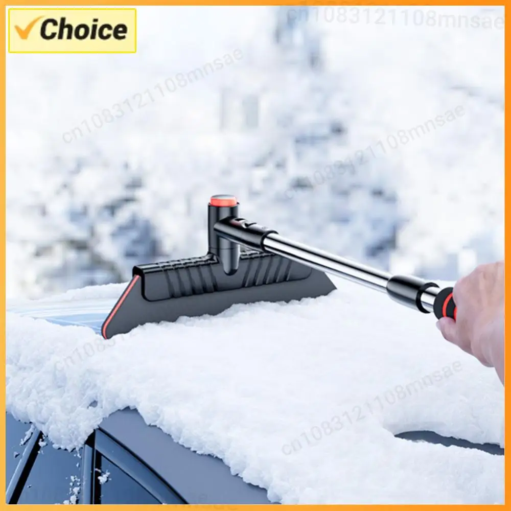 

Многофункциональный скребок для льда 2-в-1 с выдвижной ручкой, съемной щеткой для снега и эргономичным дизайном, инструмент для очистки автомобиля от снега