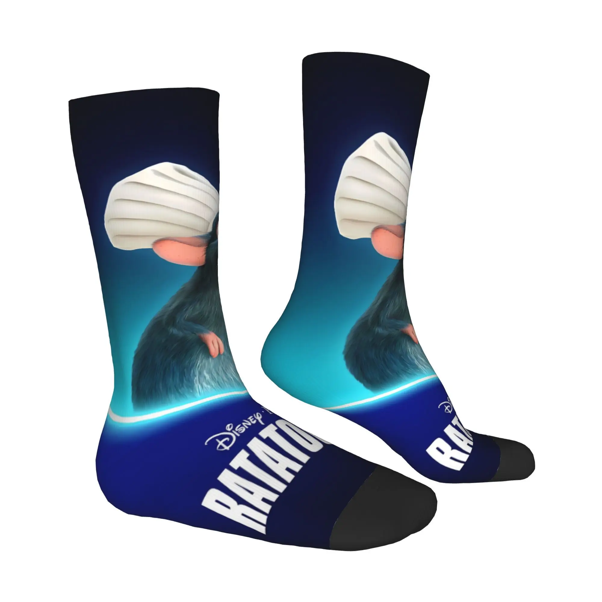 Chaussettes Ratatouille de dessin animé pour hommes et femmes, bas de printemps imprimés