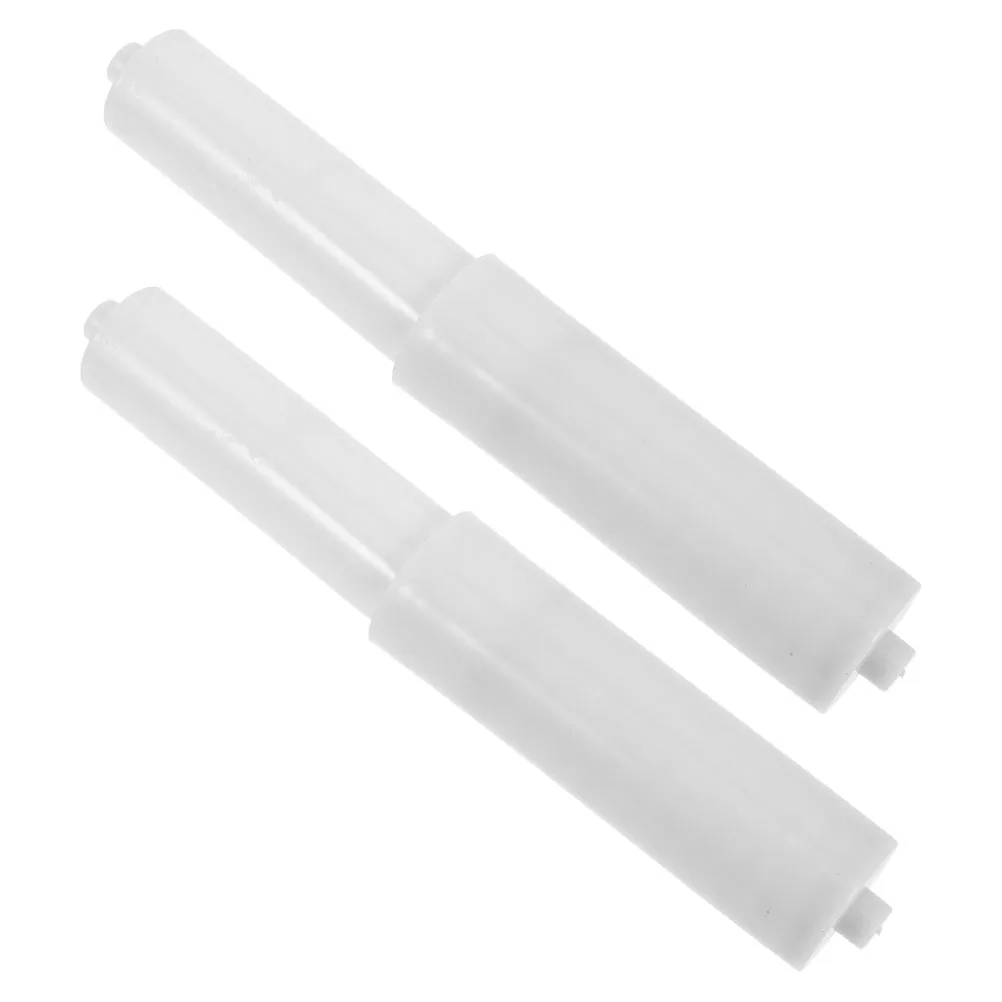 

2 Pcs Paper Rack Roller Replacement Toilet Rod Holder Spring-loaded Tissue Retractable Reel Accessories