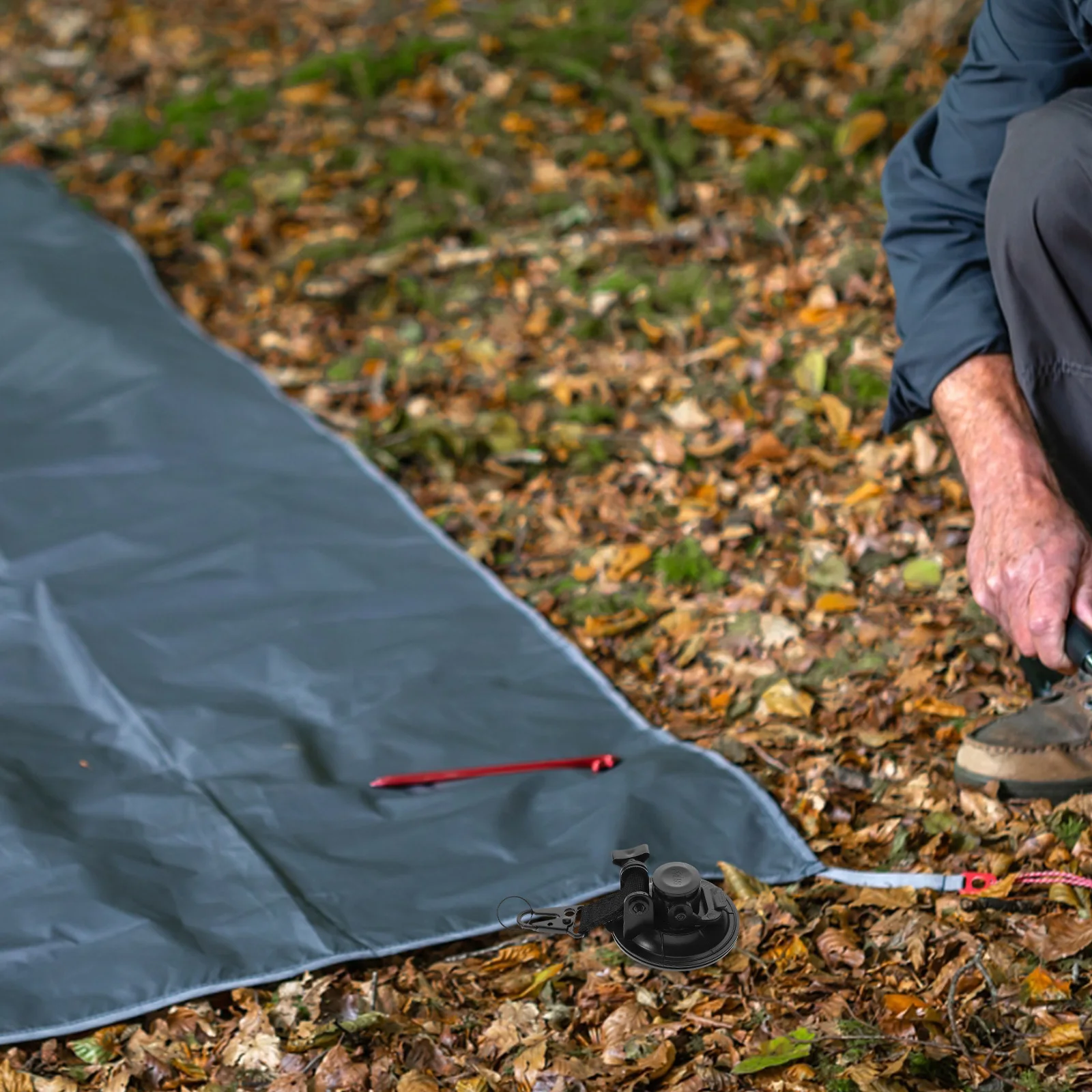 

Strong Suction Cup Hook 9Cm Waterproof Outdoor Camping Trailer Tarp Securing Tool for Car Window Glass Boat Use Black