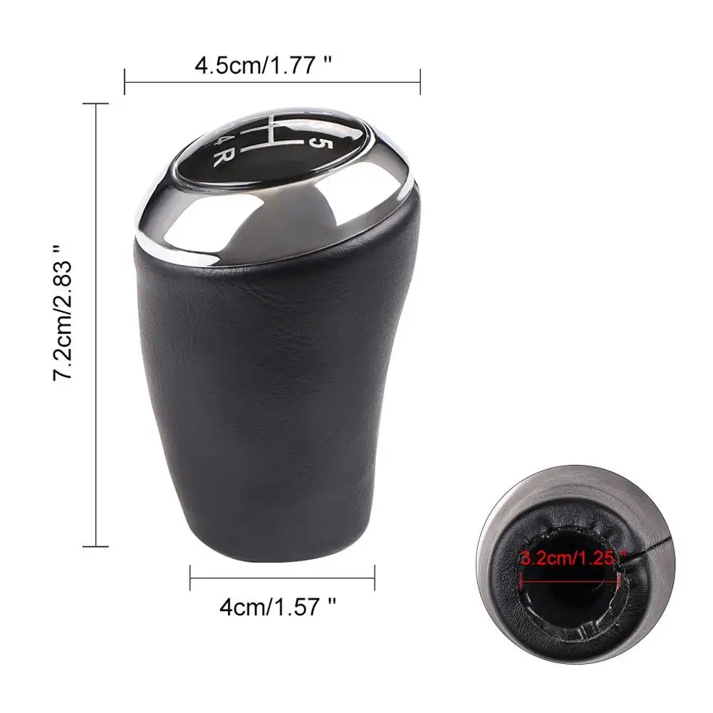 For MAZDA Gear Shift Knob Crafted from PU Leather Enhance Comfort and Style in Your Vehicle with This Accessory