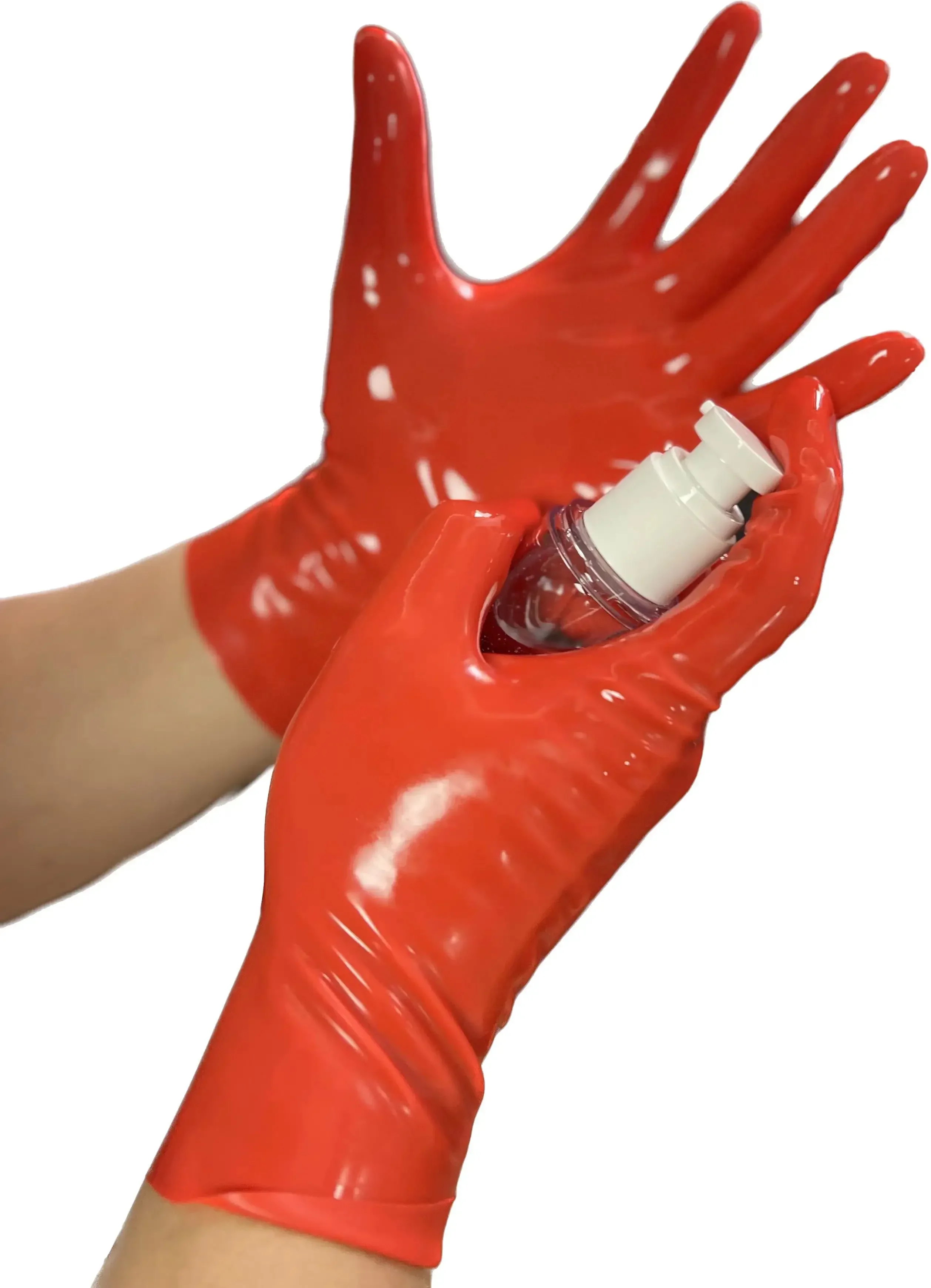 men Latex Gloves rubber socks  Sexy Black Short  Gloves Adult Unisex Seamless chlorine  One-time molding fetish wear