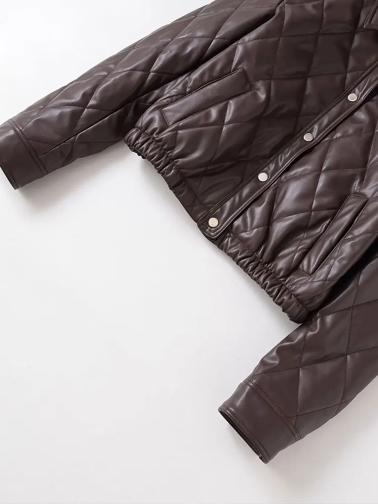 NLZGMSJ Warmer Damen-Mantel aus Baumwolle, gefüttert, 2025, Winter, Reverskragen, Langarm, Steppjacke, Oberbekleidung, Parkas