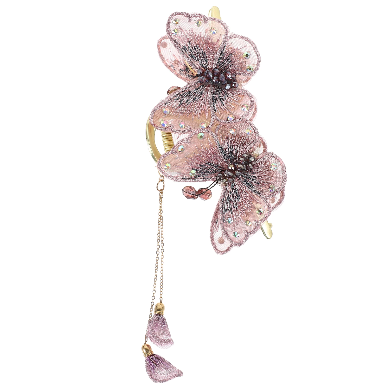 

Butterfly Tassel Clips Light Weight Metal Accessories Women Girls Party Wedding Brides Hair Care Hair Accessories For Women