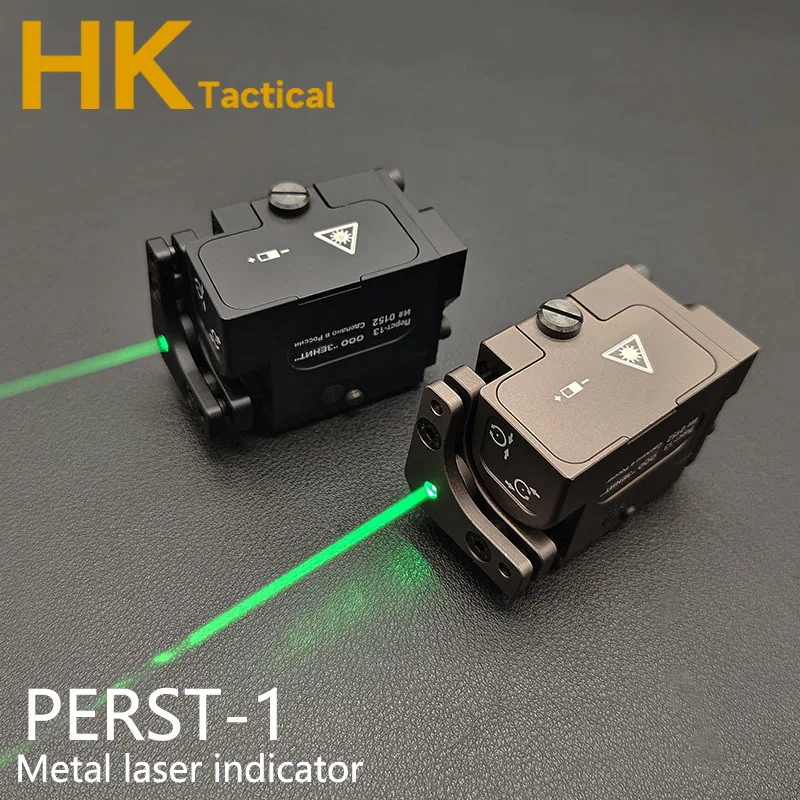 

PERST-1 Metal Tactical Green Laser Adjustable Aiming Indicator Suitable for Air Gun Glock Hunting Underhung Aiming Light