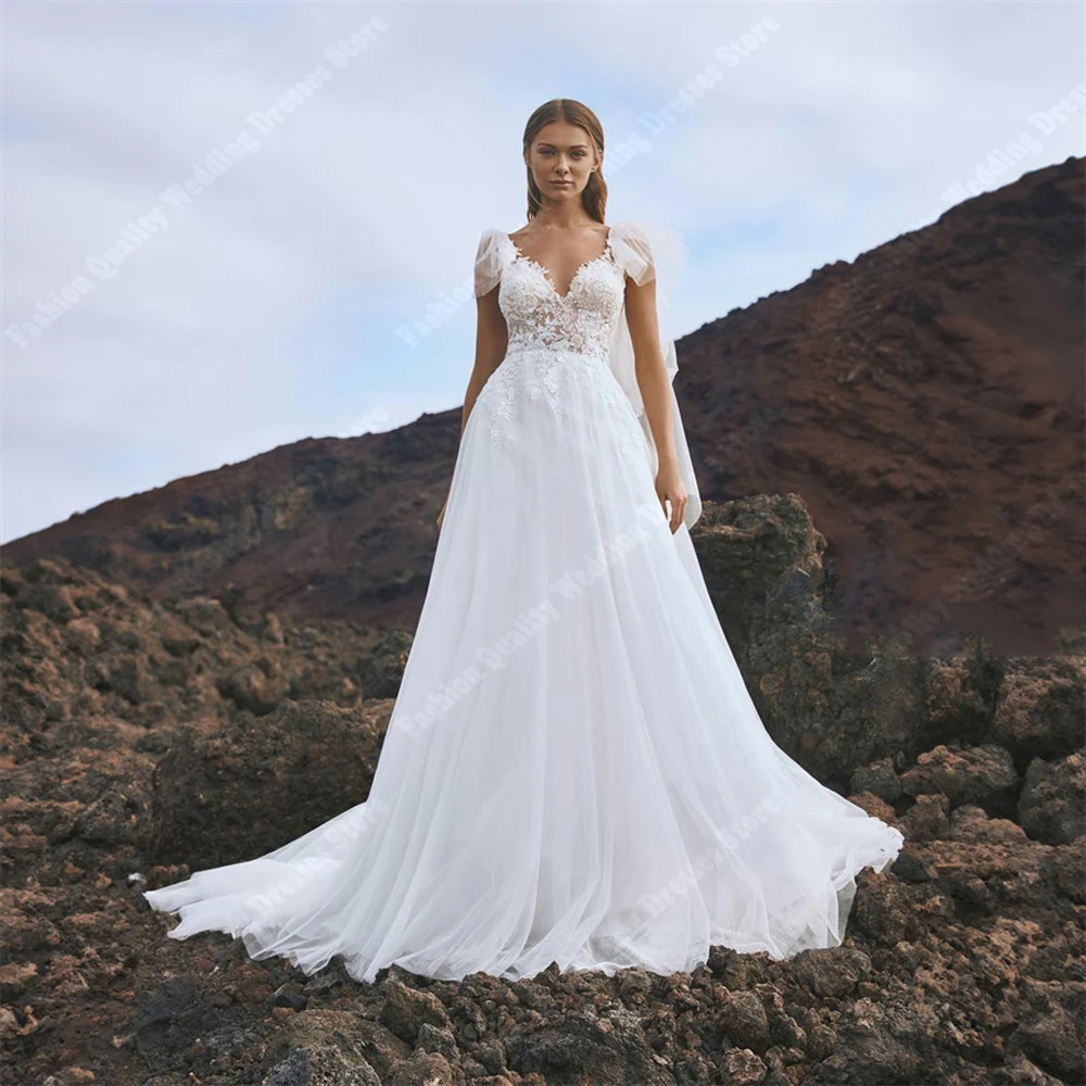 Schatz Kragen A-Line Frauen Brautkleider Wischen Länge Brautkleider Elegante Spitze Aufkleber Ball Vestidos De Novia Angepasst