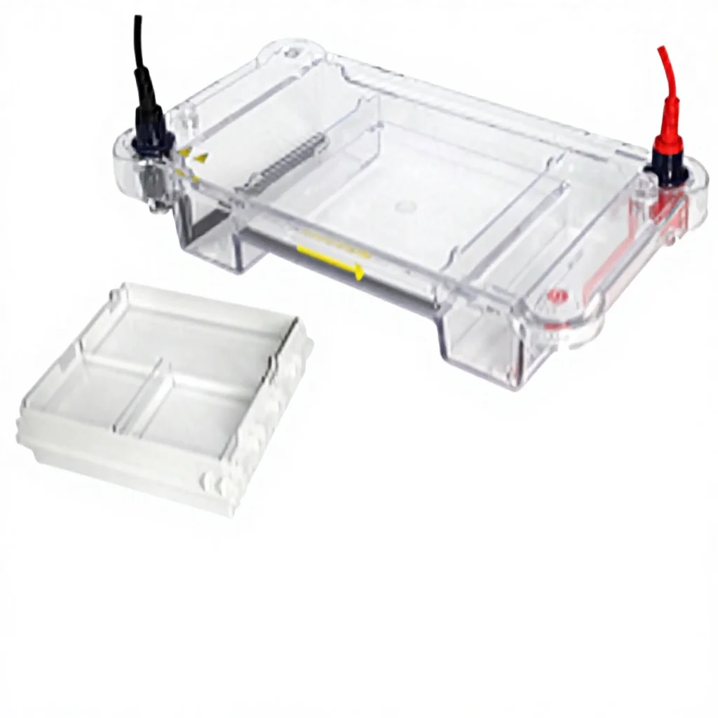 Horizontal electrophoresis tank (130 mm²) ABS material multifunctional small device
