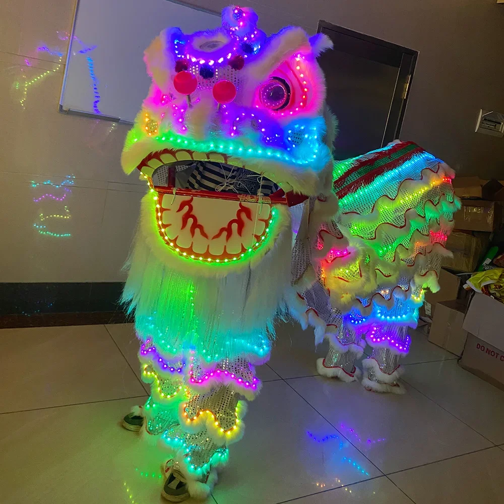 

LED light lion amusement park lion dance props Chinese traditional performance LED light south lion