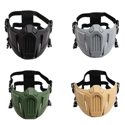 Hunting Tactical Half Face Mask Soft Detachable Breathable Shock Resistant Protective Mouth Protector Paintball Accessories