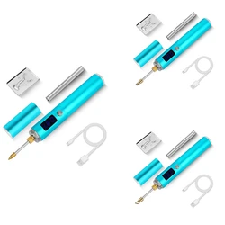 USB High-Power Fast Heat Wireless Soldering Iron Rechargeable Soldering Iron Temperature With LED Display Tip